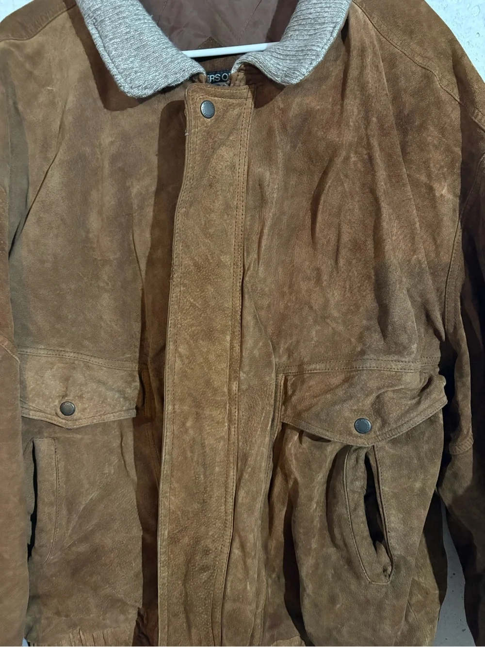 Members Only Suede Multi Pocket Lined Jacket | Size: XXT
